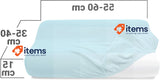 Emily´s Check 1596.2323 Fitted Cover for Neck Pillow, Light Blue Pack of 2