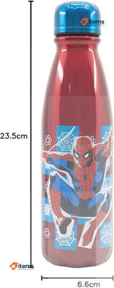Stor 600ML Kids Aluminum Bottle | Spiderman Arachnid Grid Red ALUMINIUM
