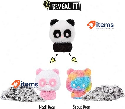 Panda Small Collectible Feature Plush - Surprise Reveal Unboxing with Huggable