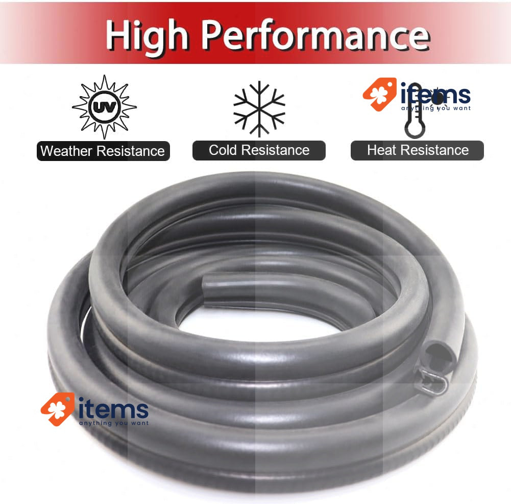 LSGCQ Car Door Seal Strip Car Door Trim Seal with Side Bulb Rubber Door (6m)