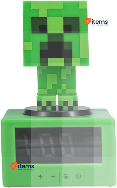 Paladone Minecraft Creeper Alarm Clock, Minecraft Gamer Enthusiast Novelty Gift