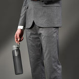 Ion8 1 Litre Water Bottle, Leak Proof, Flip Lid, Carry Handle 32 oz, Grey