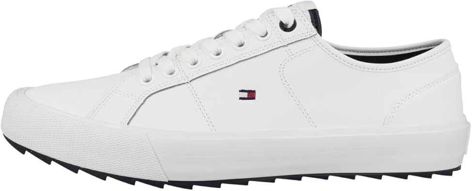 Tommy Hilfiger Core Vulc Cleats Lth Vulcanised Men's Trainers White 44 EU