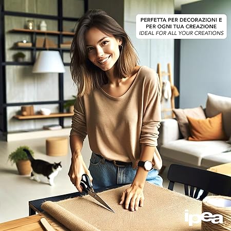 IPEA Canvas in Jute, Natural, 140 x 120 cm, Mattress, Decorations, Accessories