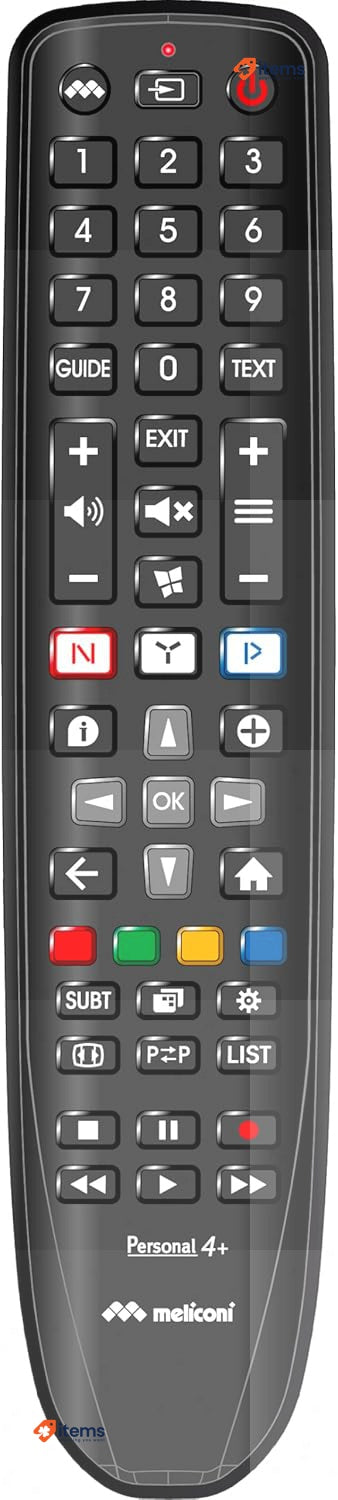 Meliconi Gumbody Personal 4+ TV Remote Control PHILIPS Replaces Remote Control