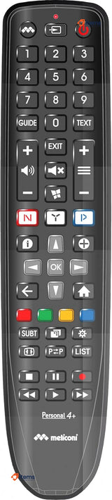 Meliconi Gumbody Personal 4+ TV Remote Control PHILIPS Replaces Remote Control