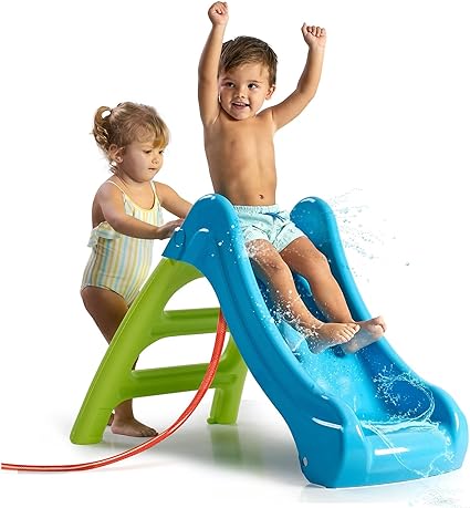 FEBER - First Slide, Small and Colourful Children's Slide with Hose (FEB04000)