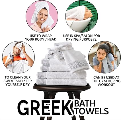 GC GAVENO CAVAILIA Towel Bale 8 Piece Towel Set White