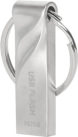 USB Stick 982 GB Memory Stick USB 3.0 Waterproof Memory Stick with Keyring