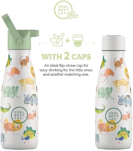 Cool Bottles Thermos Flask for Children - 260 ml African Safari 3d