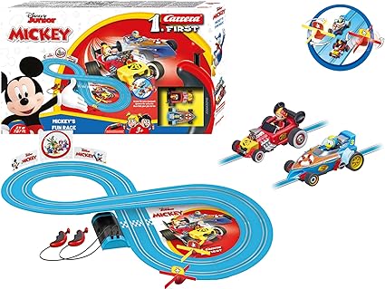 Carrera FIRST Mickey's Fun Race - Slot Car Racing Track for Children