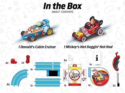 Carrera FIRST Mickey's Fun Race - Slot Car Racing Track for Children