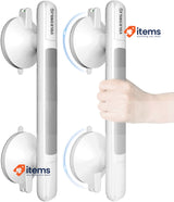 LORESJOY 2 Pack Suction Bathroom Grab Rails, Anti Slip Shower Grab Bar