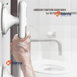 LORESJOY 2 Pack Suction Bathroom Grab Rails, Anti Slip Shower Grab Bar