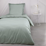 TODAY Essential Fitted Sheet 90 x 190 cm Jersey 100% Cotton Plain Celadon