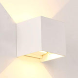 M Ledme - White Wall Light Outdoor/Indoor LED 12W CCT