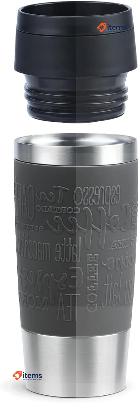 Emsa N20202 Travel Mug Classic Insulated Mug 0.36 litres, Comfort Screw Cap