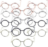 Toyvian 20 Pieces Small Fancy Dress Glasses for Dolls Pets Costume Cosplay