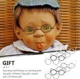 Toyvian 20 Pieces Small Fancy Dress Glasses for Dolls Pets Costume Cosplay