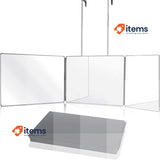 AHWOiHS 3 Way 360° Self Cut Mirror - Foldable Portable