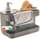 Snips Riordinello Dish Hand Soap Dispenser & Sponge Holder with Soap Container