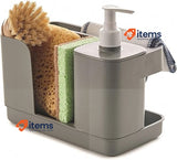 Snips Riordinello - Hand Soap Dispenser & Sponge Holder, Sink Caddy Organizer
