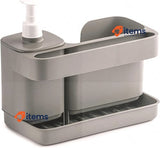 Snips Riordinello - Hand Soap Dispenser & Sponge Holder, Sink Caddy Organizer