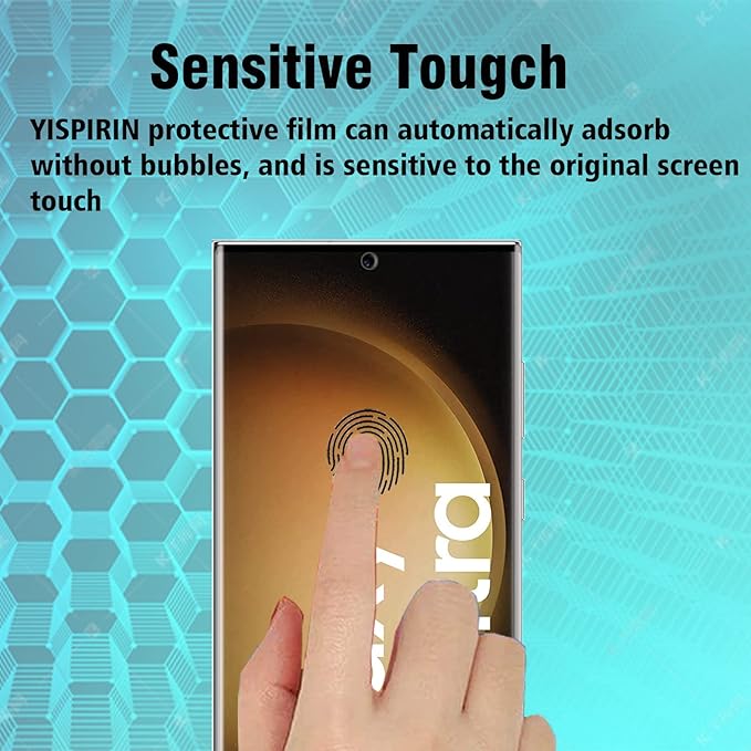 YISPIRIN Screen Protector for Samsung Galaxy S23 Ultra 5G