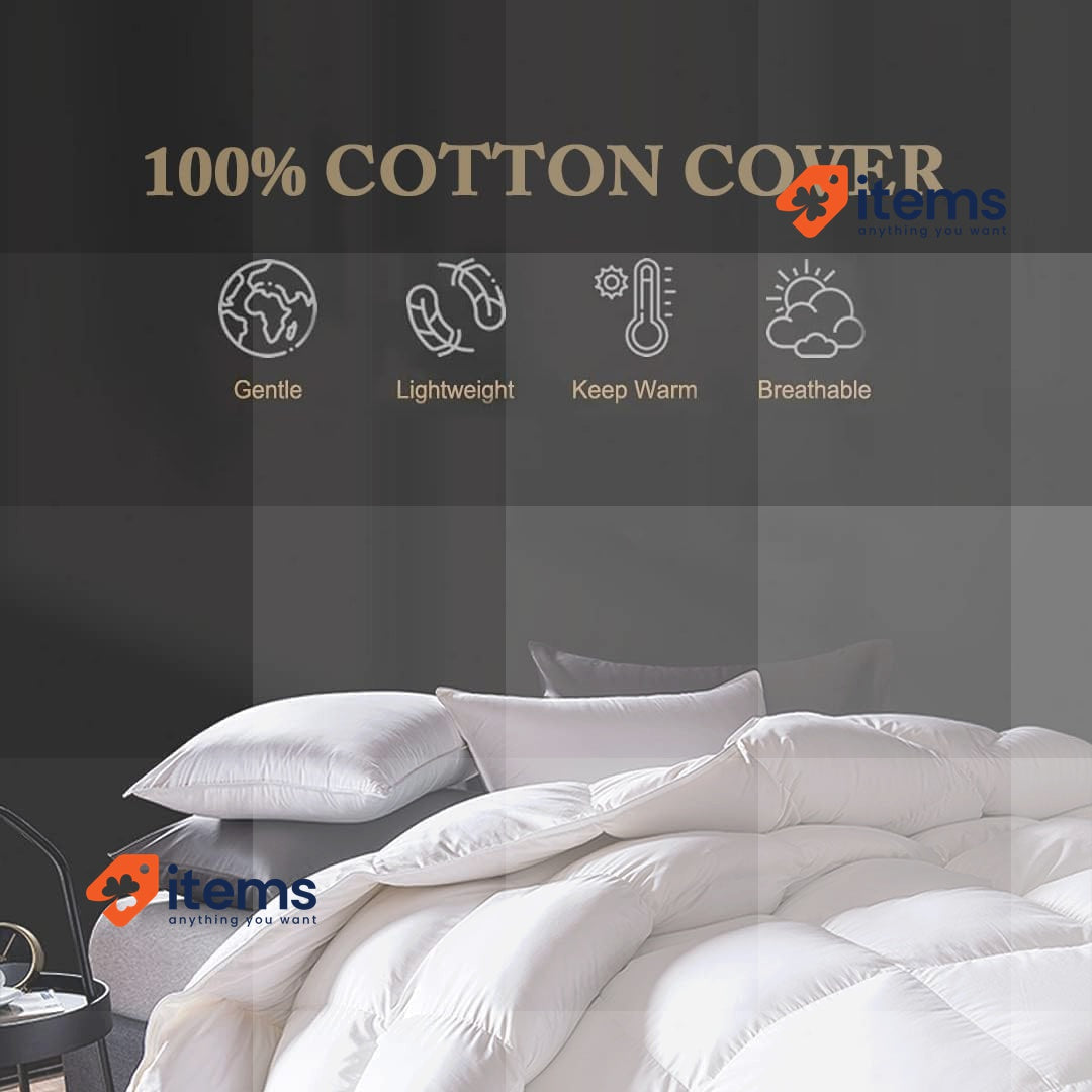 DWR Organic Summer Single Size Duvet, 100% Cotton Shell, 135x200cm, White 4.5