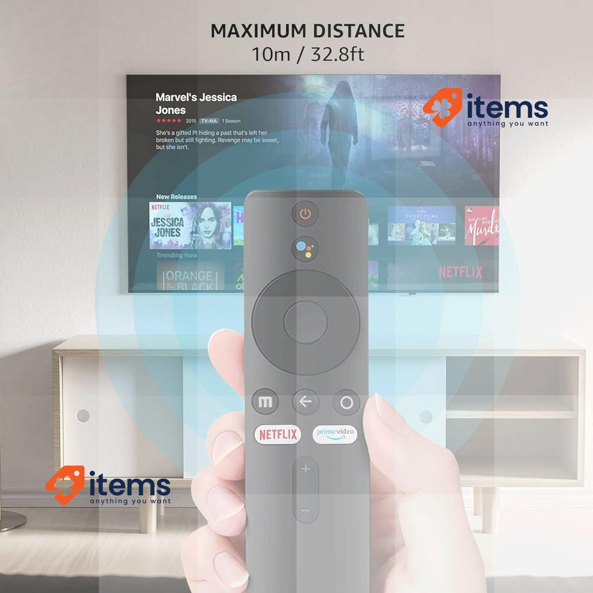 Leyf Replacement Remote Control for Xiaomi Mi Stick - Compatible with Mi Box