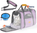 Morpilot Breathable Mesh Small Animal Carrier with Travel Cage Pink