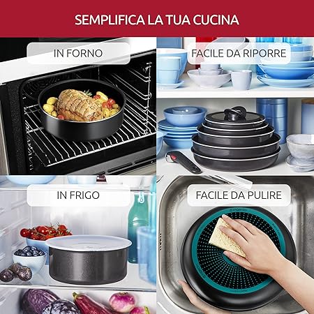 Lagostina Ingenio Essential Plus Non-Stick Aluminium Cookware and Pan Set