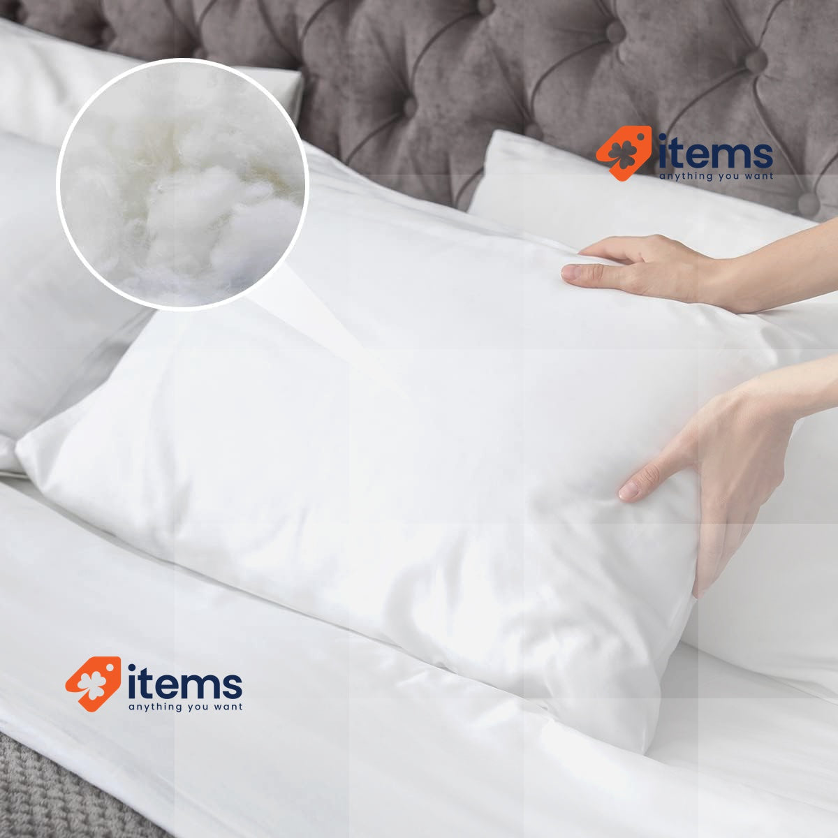 Cecotec Flow Purecomfort Pillow 135 Cm Silk Touch Fibre Anti - Dust Mite Maximum