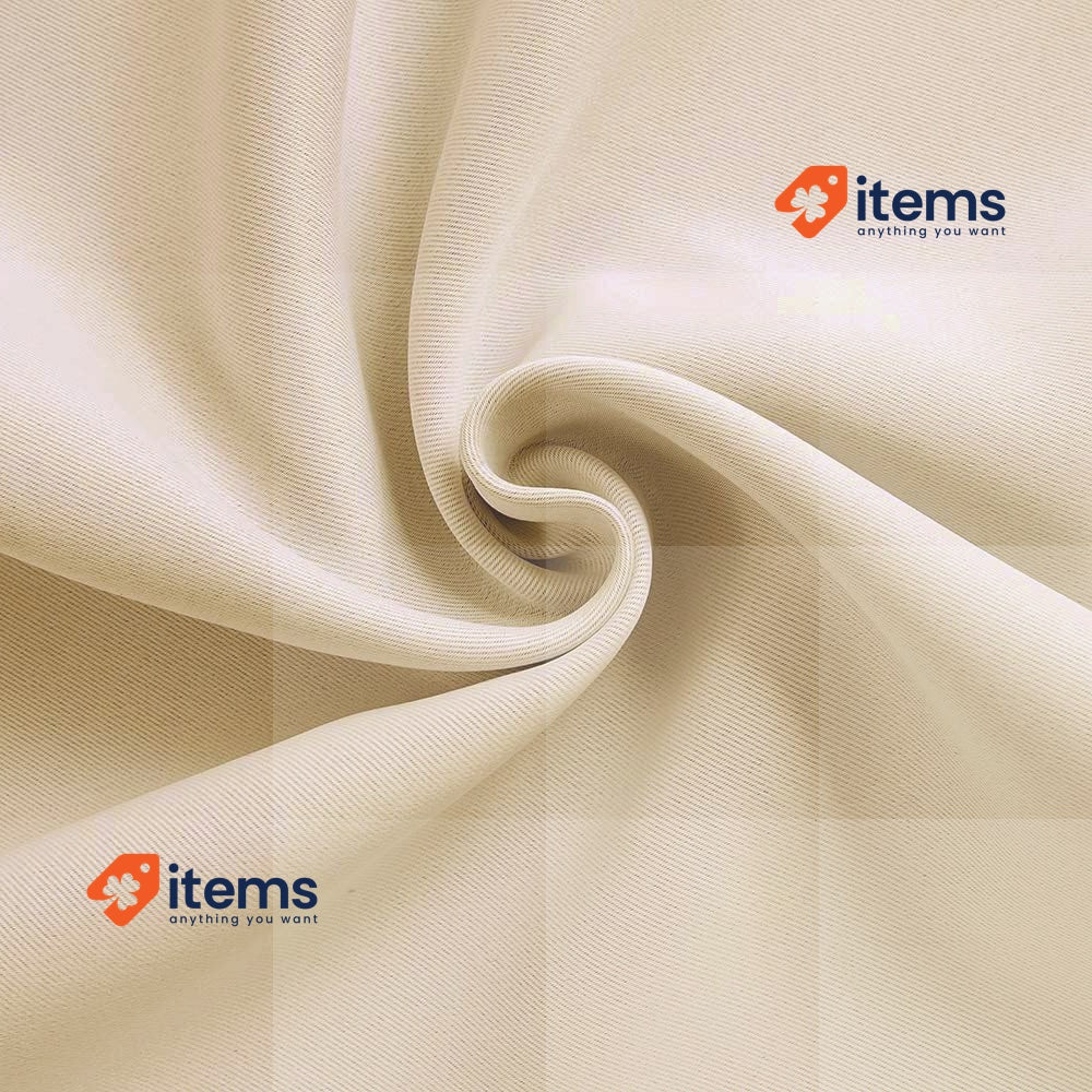 MIULEE Blackout Curtains for Living Room 2 Panels, Thermal 55 x 79 Inches Beige