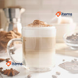 Glasmark Krosno Latte Macchiato Glasses Cappuccino Set of 6 Tea Glasses Set