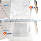 Walant Shower Mat, 70 x 70 cm, Square, Non-Slip, Quick Drying White