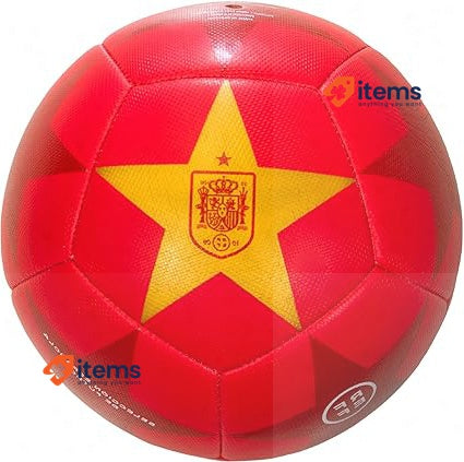 Smartketing RFEF Official Football Spanish National Team Red, Size 5 Detailed