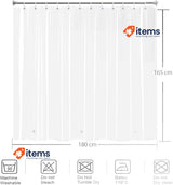 YISURE Shower Curtain Transparent Short Shower Curtain