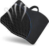 Fzitiy 2023 NewLarge Gel Seat Cushion, Honeycomb Design Double Black