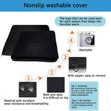 Fzitiy 2023 NewLarge Gel Seat Cushion, Honeycomb Design Double Black