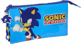 PORTATODO Sonic – Triple Pencil Case, Children's Pencil Case