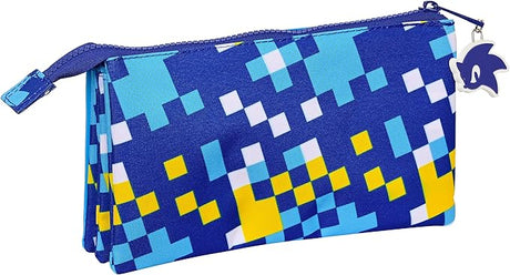 PORTATODO Sonic – Triple Pencil Case, Children's Pencil Case