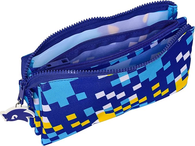 PORTATODO Sonic – Triple Pencil Case, Children's Pencil Case