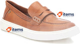Carmela Women's Shoes 160640 Loafers Leather Camel, Size 8 UK (41 EU) 7.5
