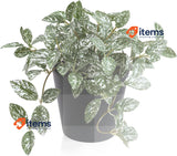 Fopamtri Artificial Plants Indoor 18cm White Mini Potted Fake Small Plastic Faux