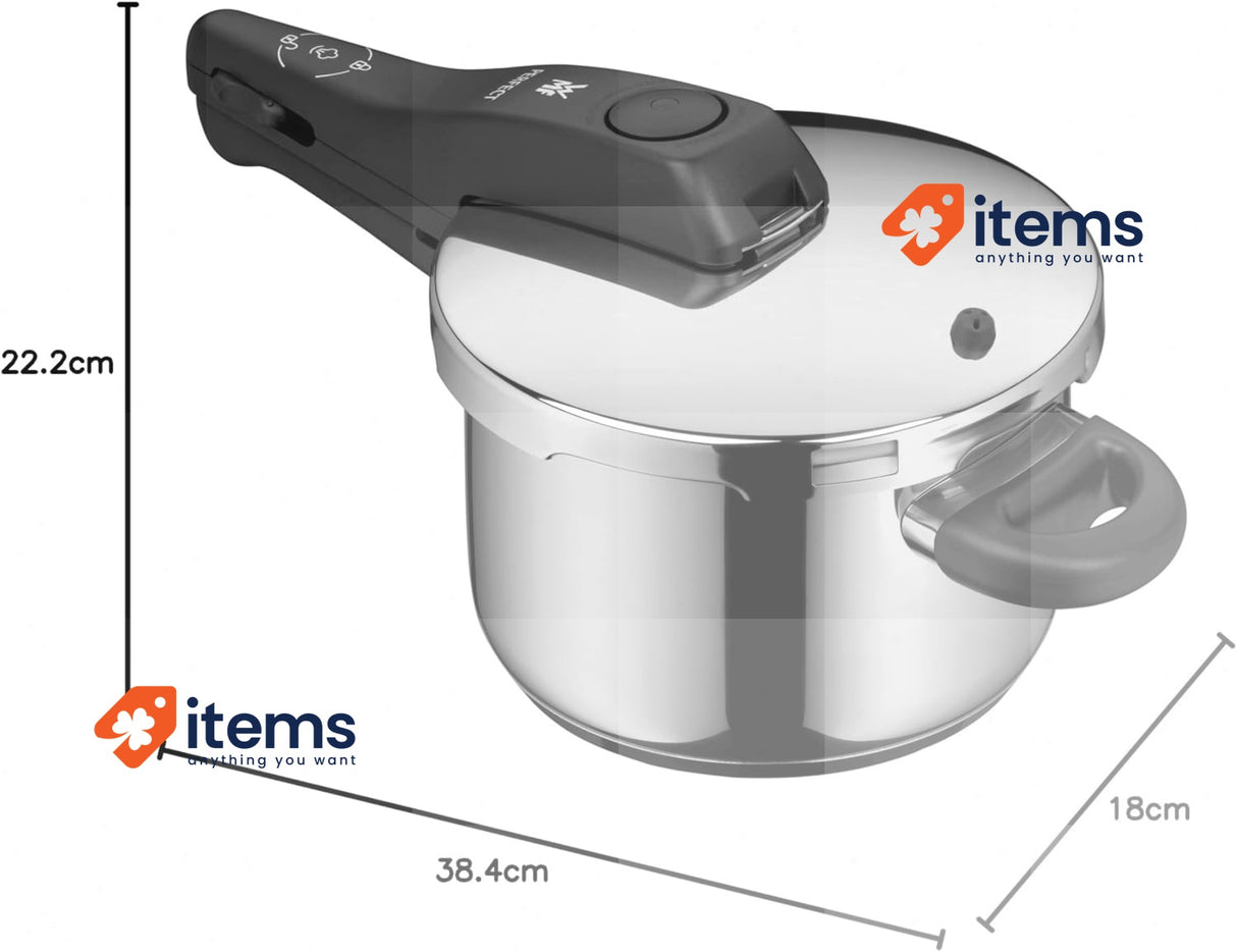 WMF Perfect – Quick Cooker Ø 18 cm Diameter Of 2 Litres Flame Protection Steel