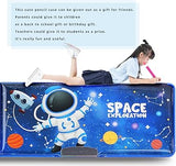 Ristpal Pop Up Multifunctional Pencil Case for Boys and Girls Blue