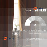 MIULEE Opaque Curtains w/ Eyelets Thermal Insulating, 140x225cm MIULEE Mustard