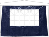 Relaxdays Gazebo Side Panels, 3X Set, 2x3m, Waterproof Blue