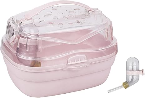 hero-s Hamster Transport Box, Carry Cage Pink